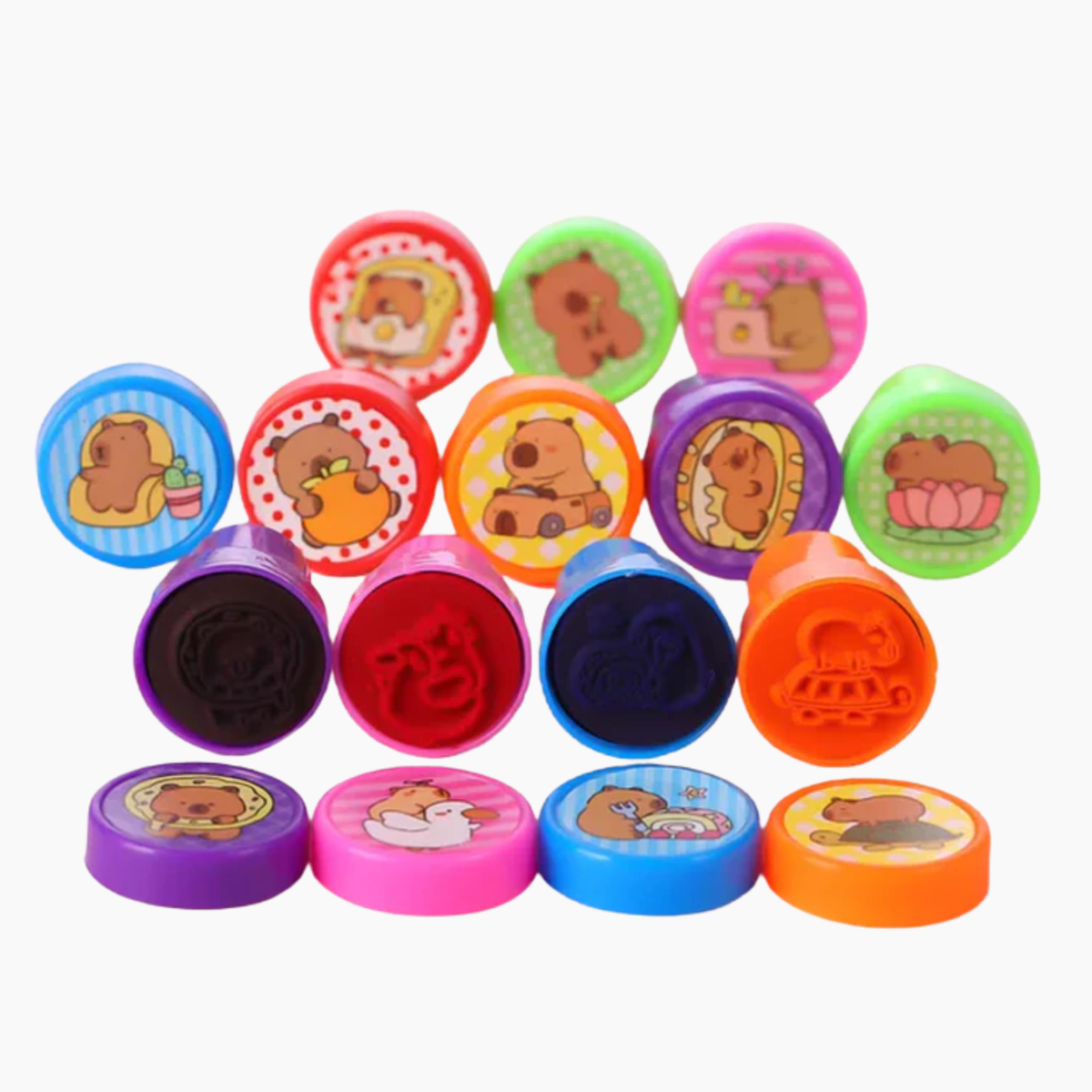 Timbres capybara (12 unidades)
