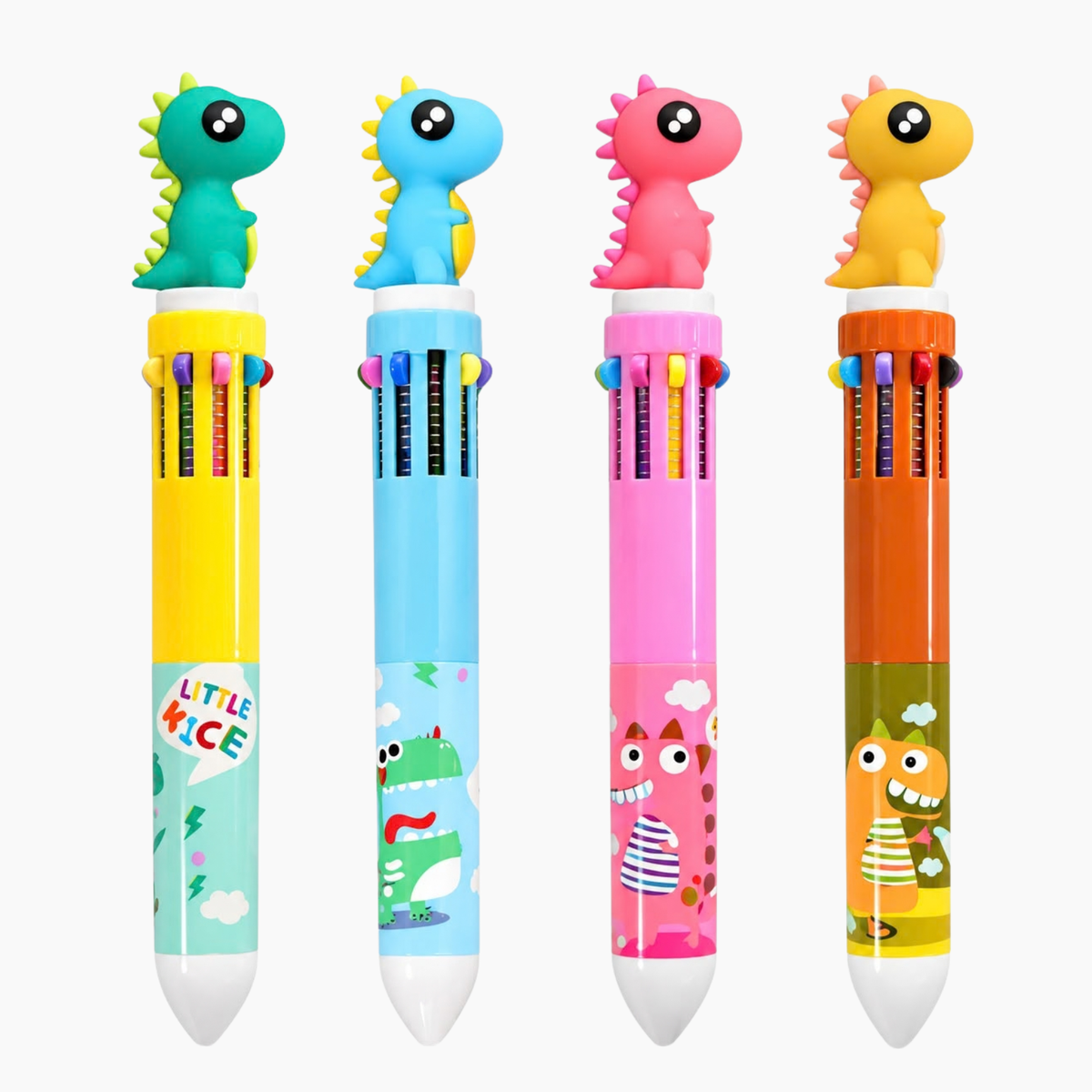 Lápices 10 colores dinosaurio (4 unidades)