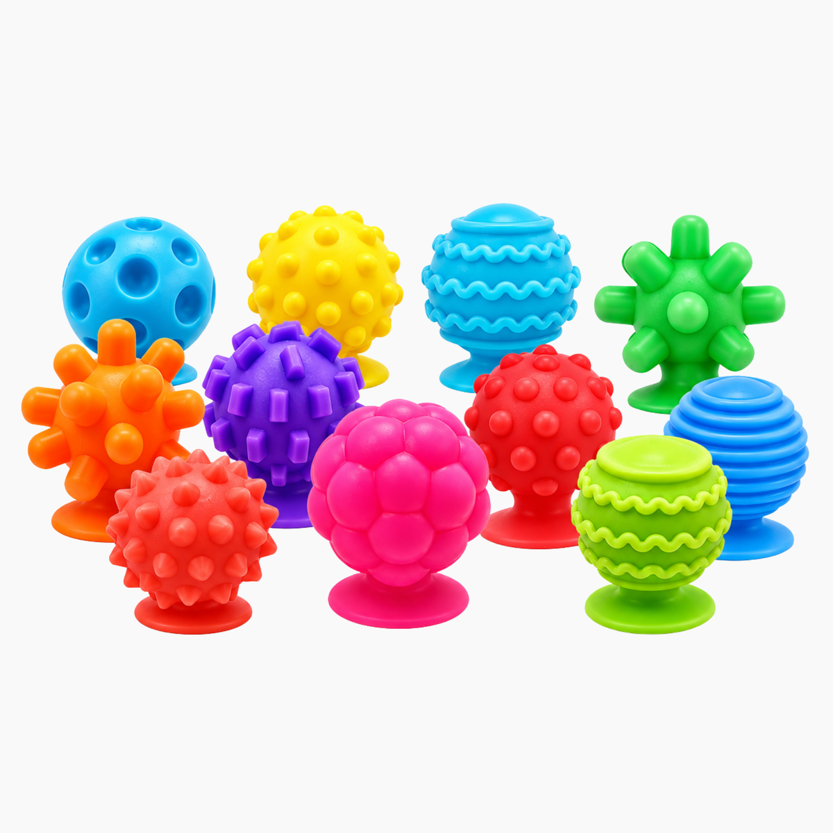 Figuras sensoriales ventosas- 8 unidades