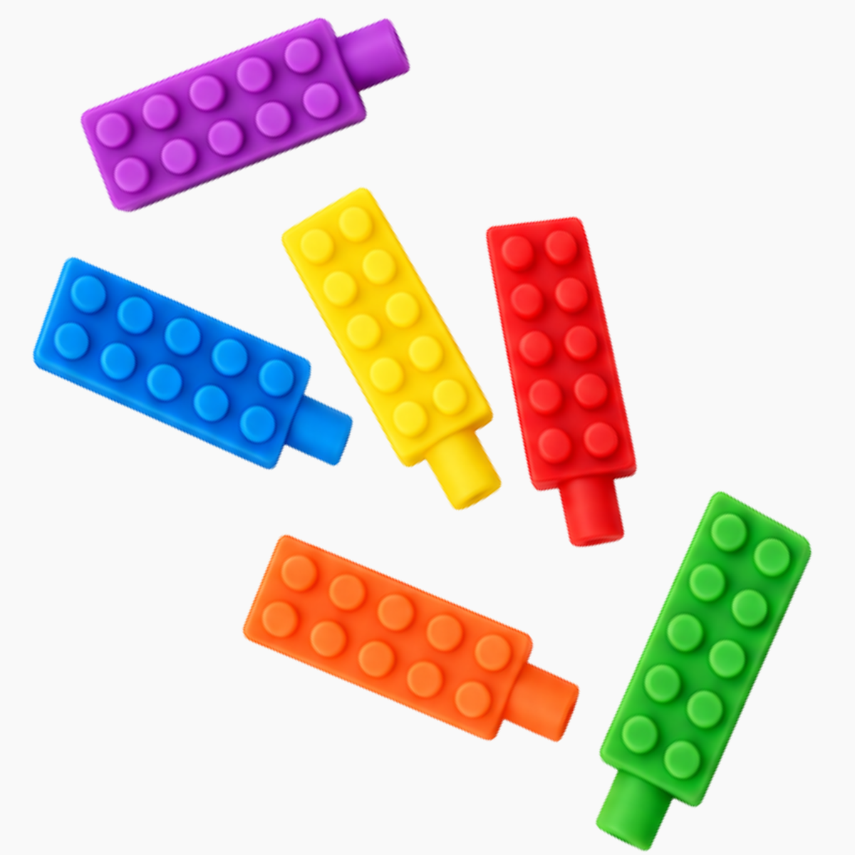 Mordedor sensorial lego para lápiz - Unidad