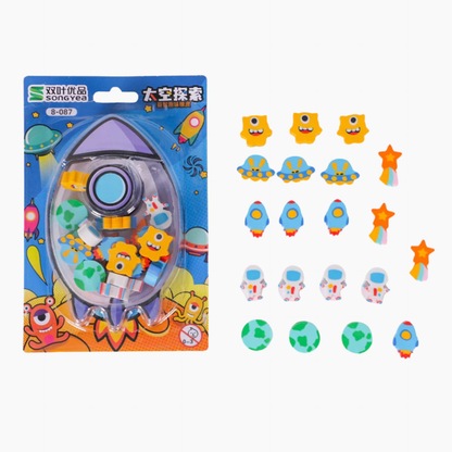 Mini gomitas de borrar espacio (20 unidades)