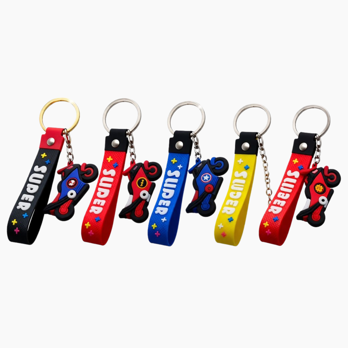 Llaveros motos marvel (4 unidades)
